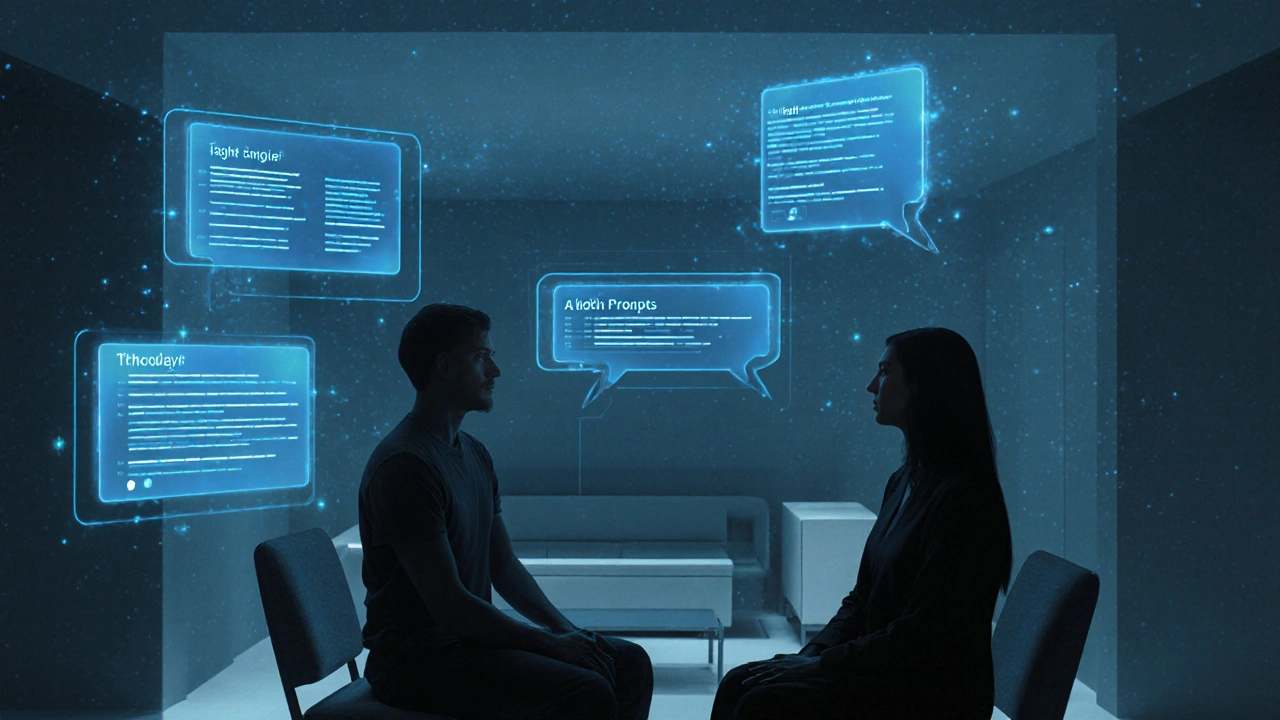 Holografické digitální rozhraní analyzuje klientův jazyk a navrhuje individuální přístup během úvodního rozhovoru.